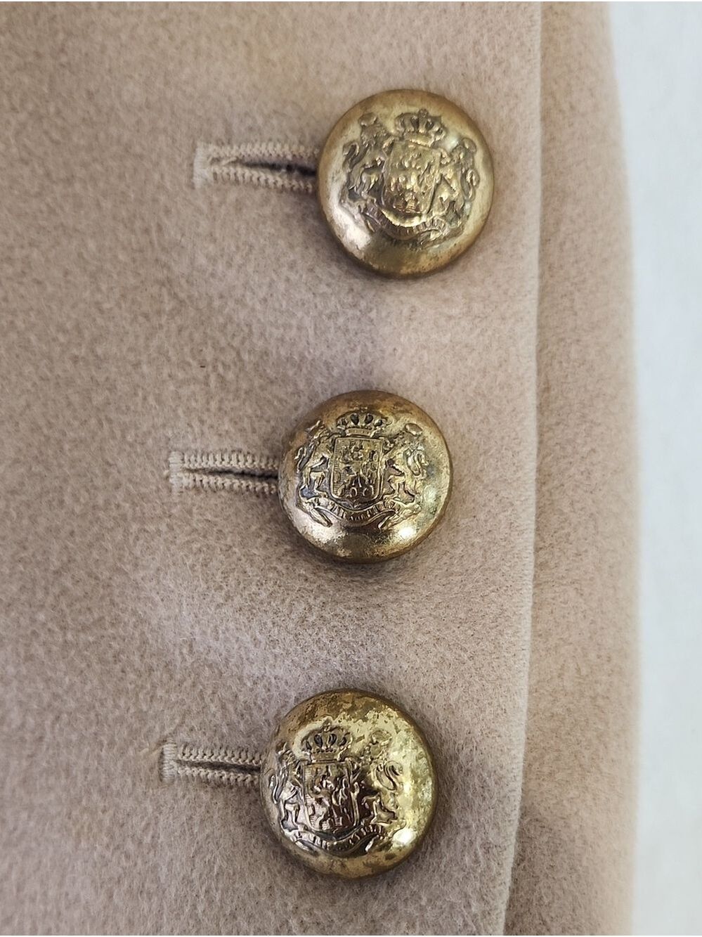 Jaeger Vintage Double-Breasted Blazer Wool Cashmere Womens Sz 6 Classic Luxury - Picture 9 of 15